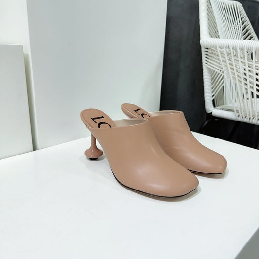 LW TOY MULE 95 TAN CALFSKIN - 35