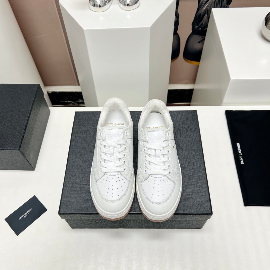 SL/61 SNEAKERS IN WHITE CALFSKIN - 35