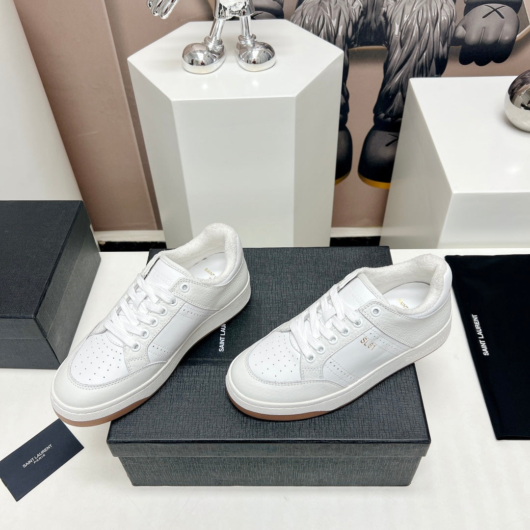 SL/61 SNEAKERS IN WHITE CALFSKIN - 35
