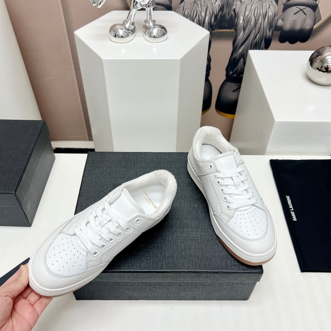 SL/61 SNEAKERS IN WHITE CALFSKIN - 35