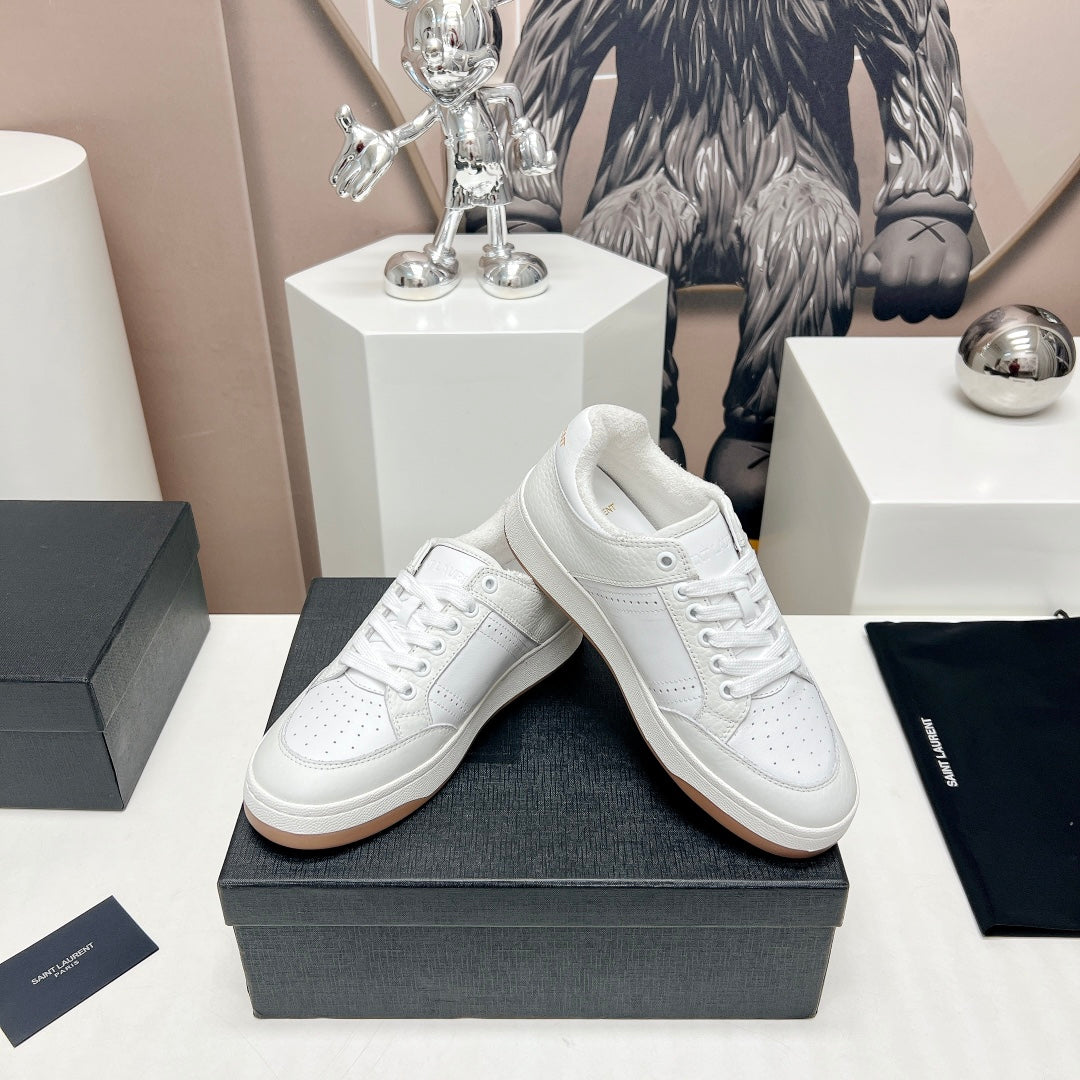 SL/61 SNEAKERS IN WHITE CALFSKIN - 35