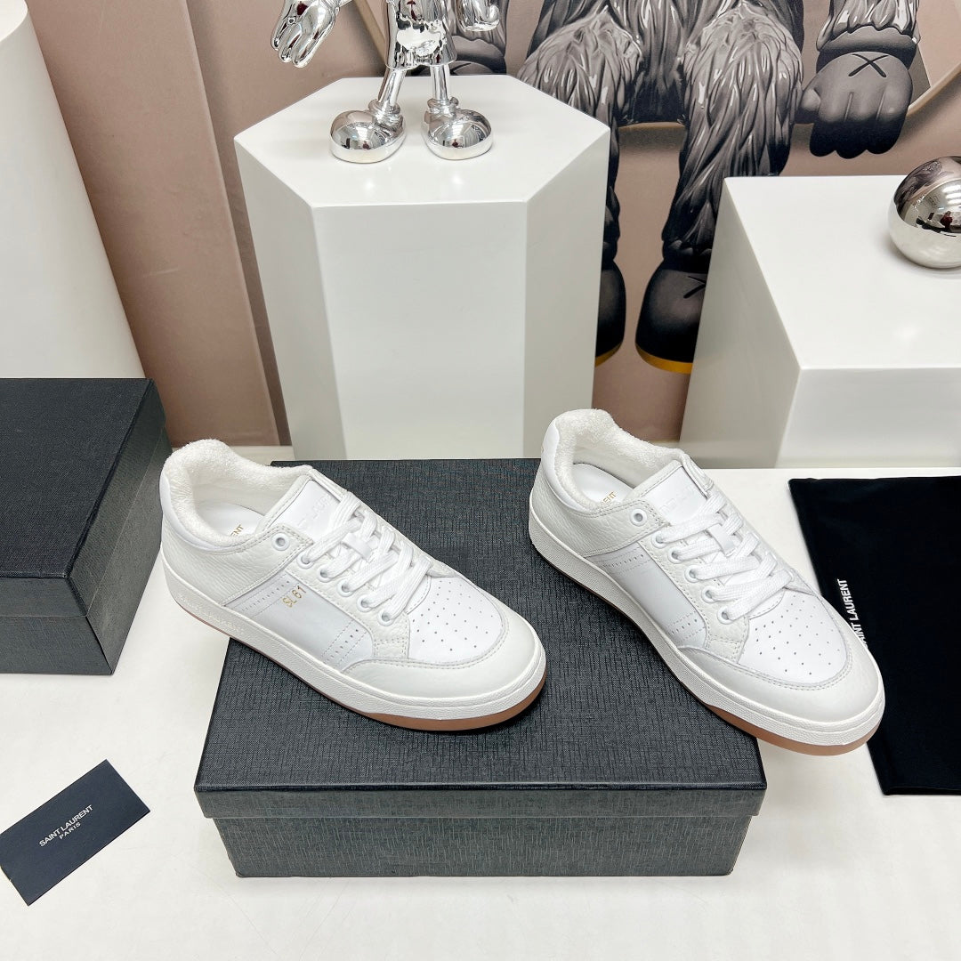 SL/61 SNEAKERS IN WHITE CALFSKIN - 35
