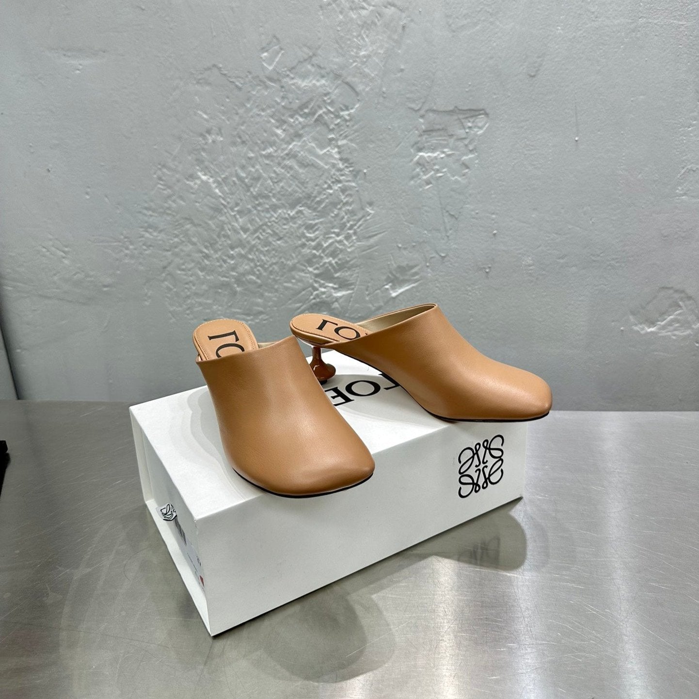 LW TOY MULE 55 TAWNY CALFSKIN - 35