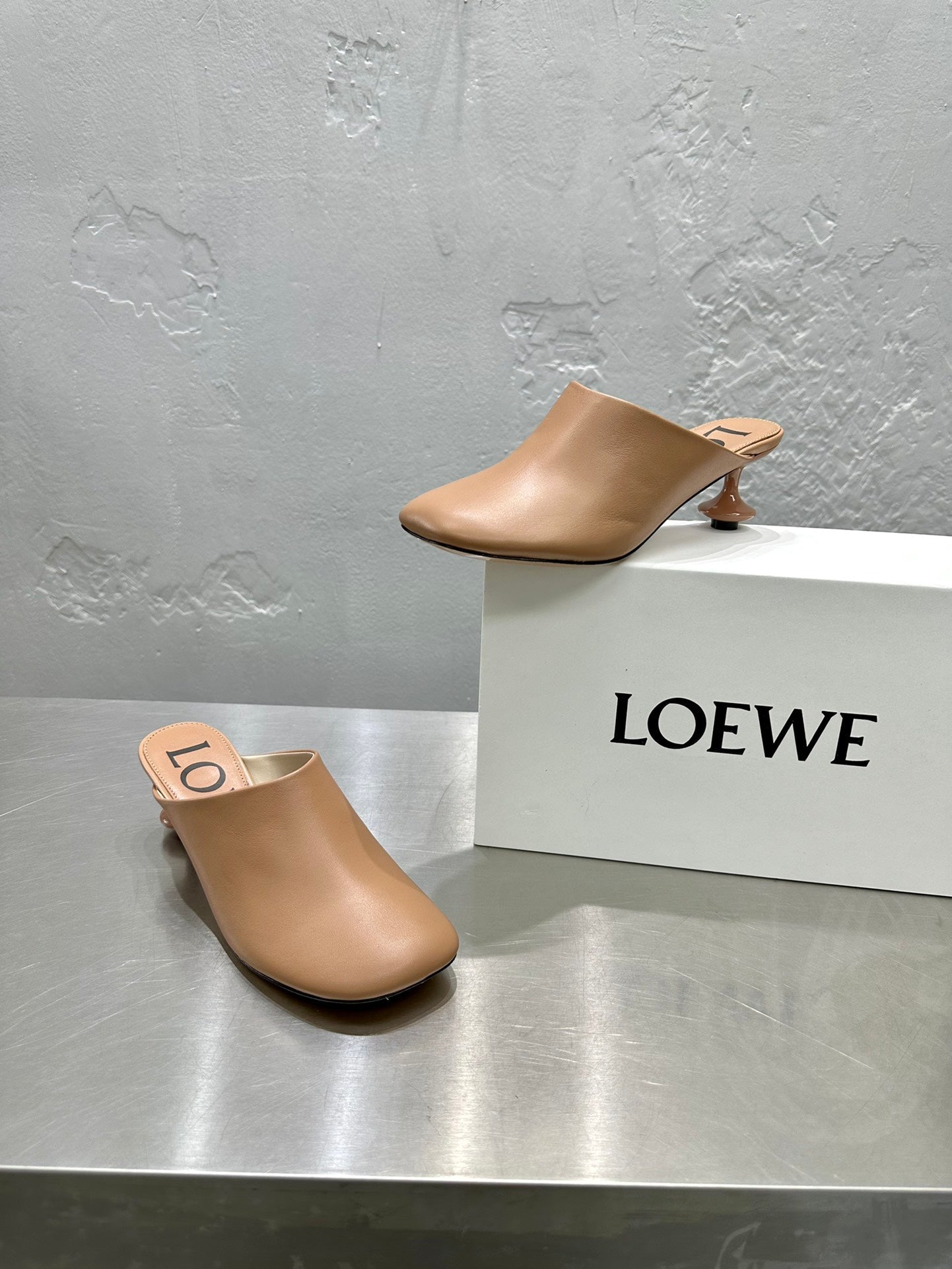 LW TOY MULE 55 TAWNY CALFSKIN - 35