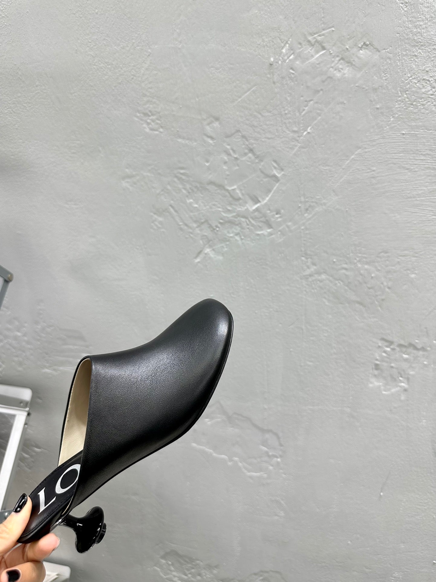 LW TOY MULE 55 BLACK CALFSKIN - 35