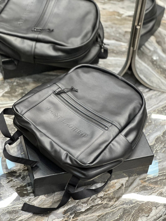 РЮКЗАК 37 З ТЕЛЯЧОЇ ШКІРИ КОЛЬОРУ ECHO GRAY