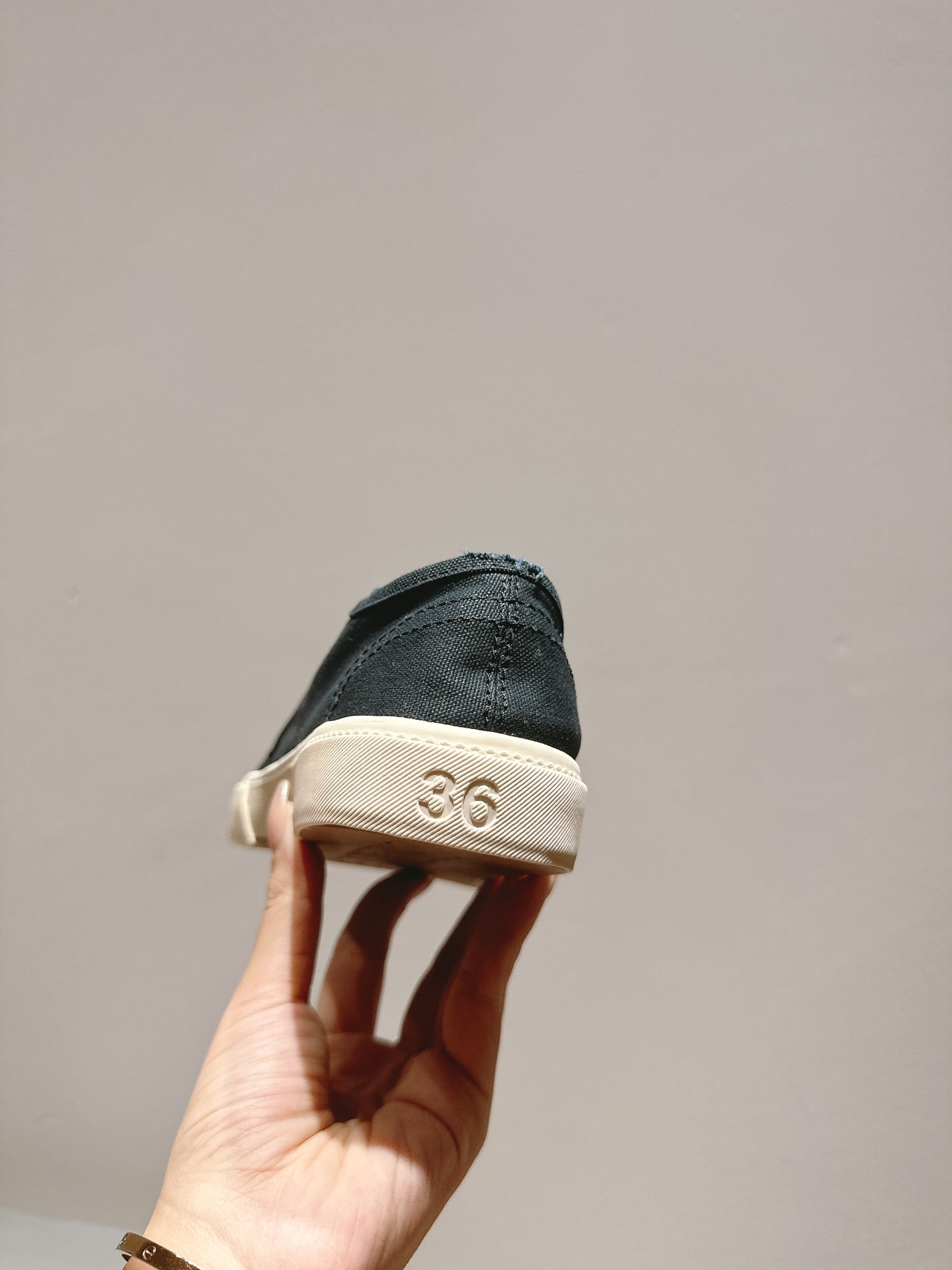 BALENCIAGA 25S SNEAKER IN BLACK CANVAS - 35