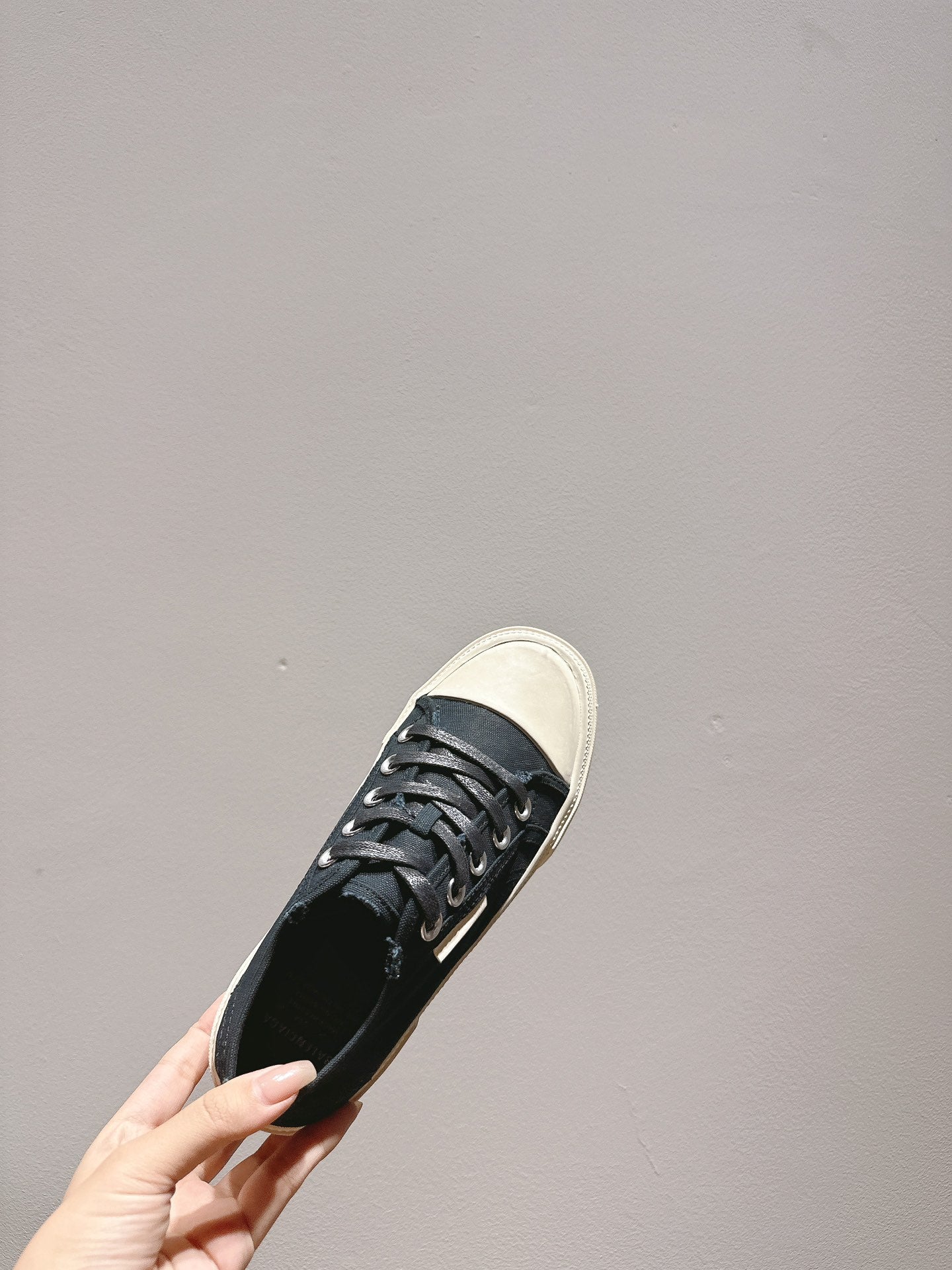 BALENCIAGA 25S SNEAKER IN BLACK CANVAS - 35