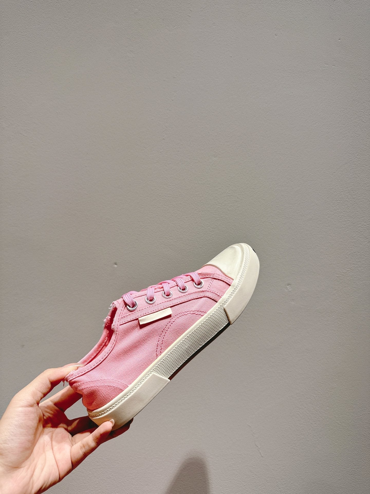 BALENCIAGA 25S SNEAKER IN PINK CANVAS - 35