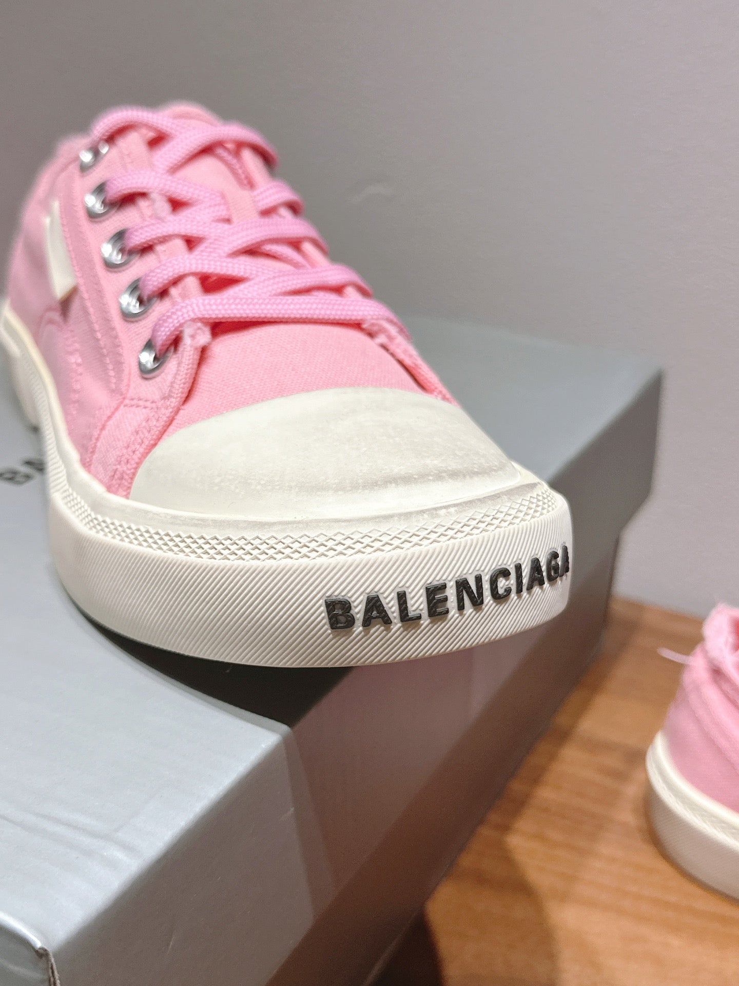 BALENCIAGA 25S SNEAKER IN PINK CANVAS - 35