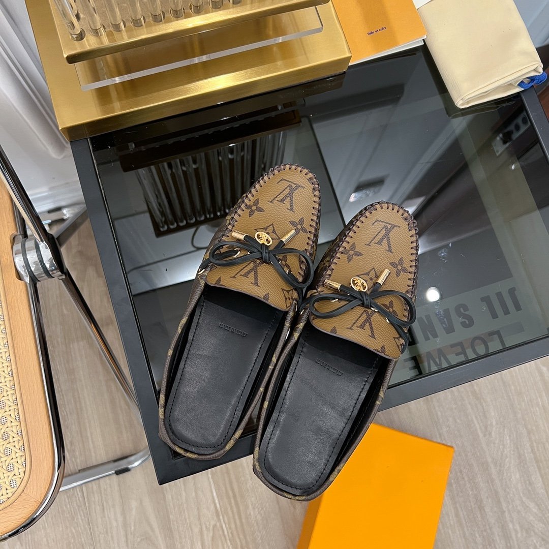 LV COSY FLAT CLASSIC MONOGRAM PALE BROWN - 35
