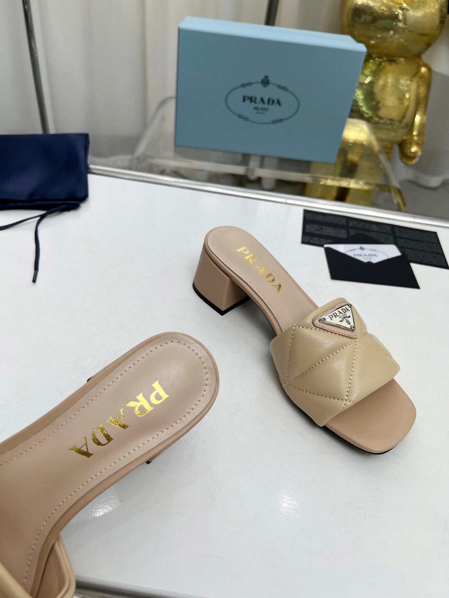 PRA EMBROIDERED SANDALS 45 BEIGE LAMBSKIN - 35