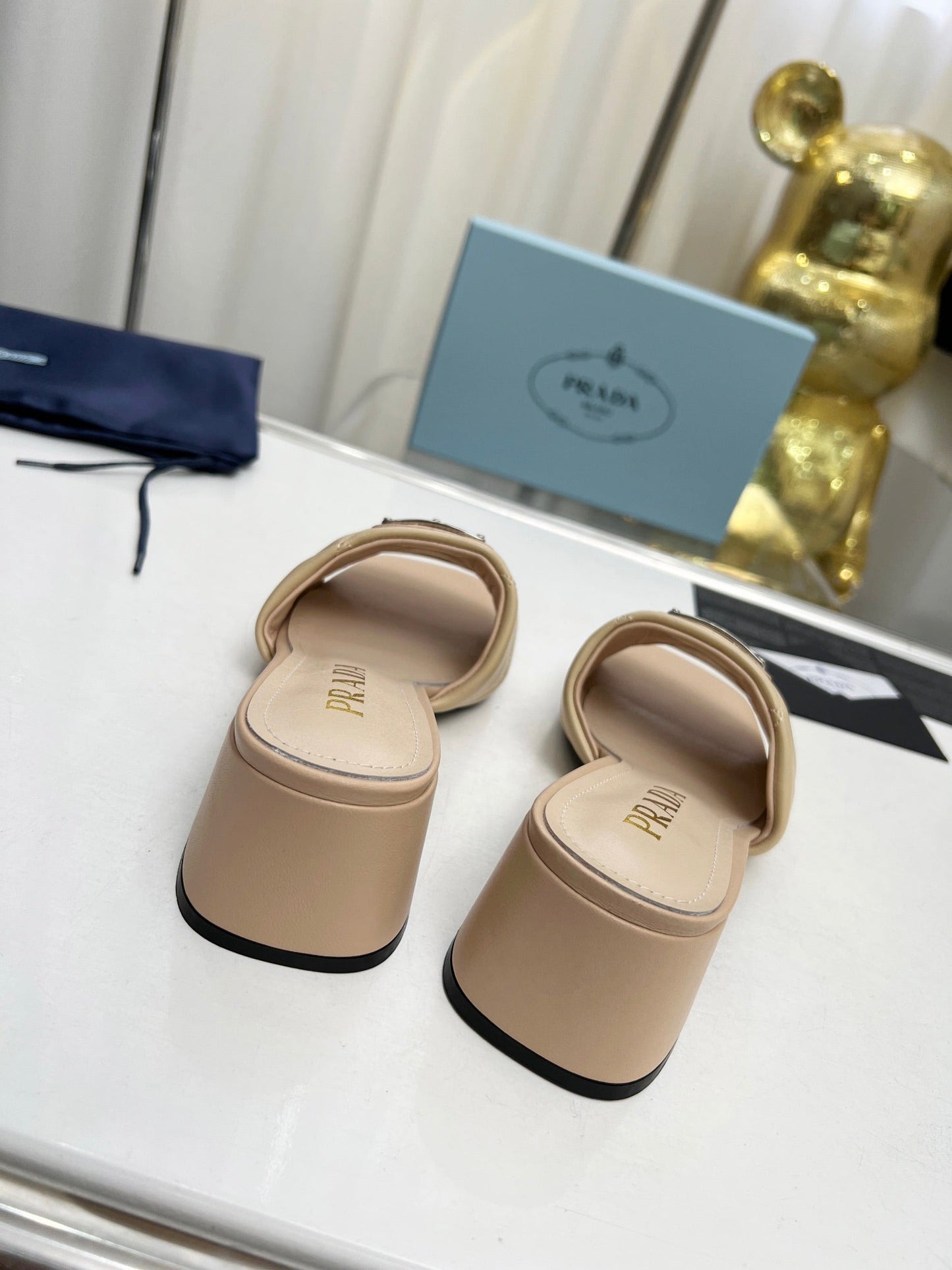 PRA EMBROIDERED SANDALS 45 BEIGE LAMBSKIN - 35