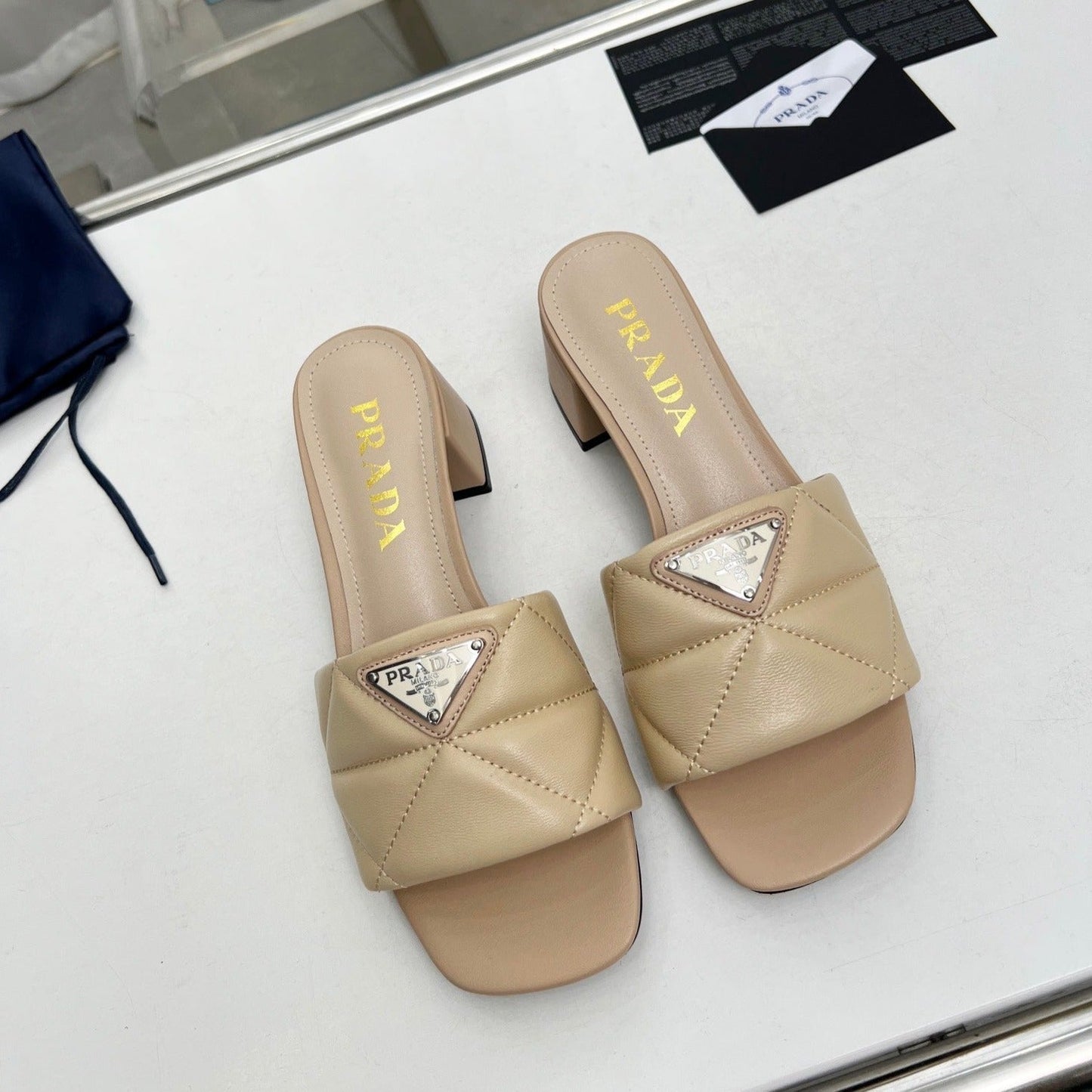 PRA EMBROIDERED SANDALS 45 BEIGE LAMBSKIN - 35