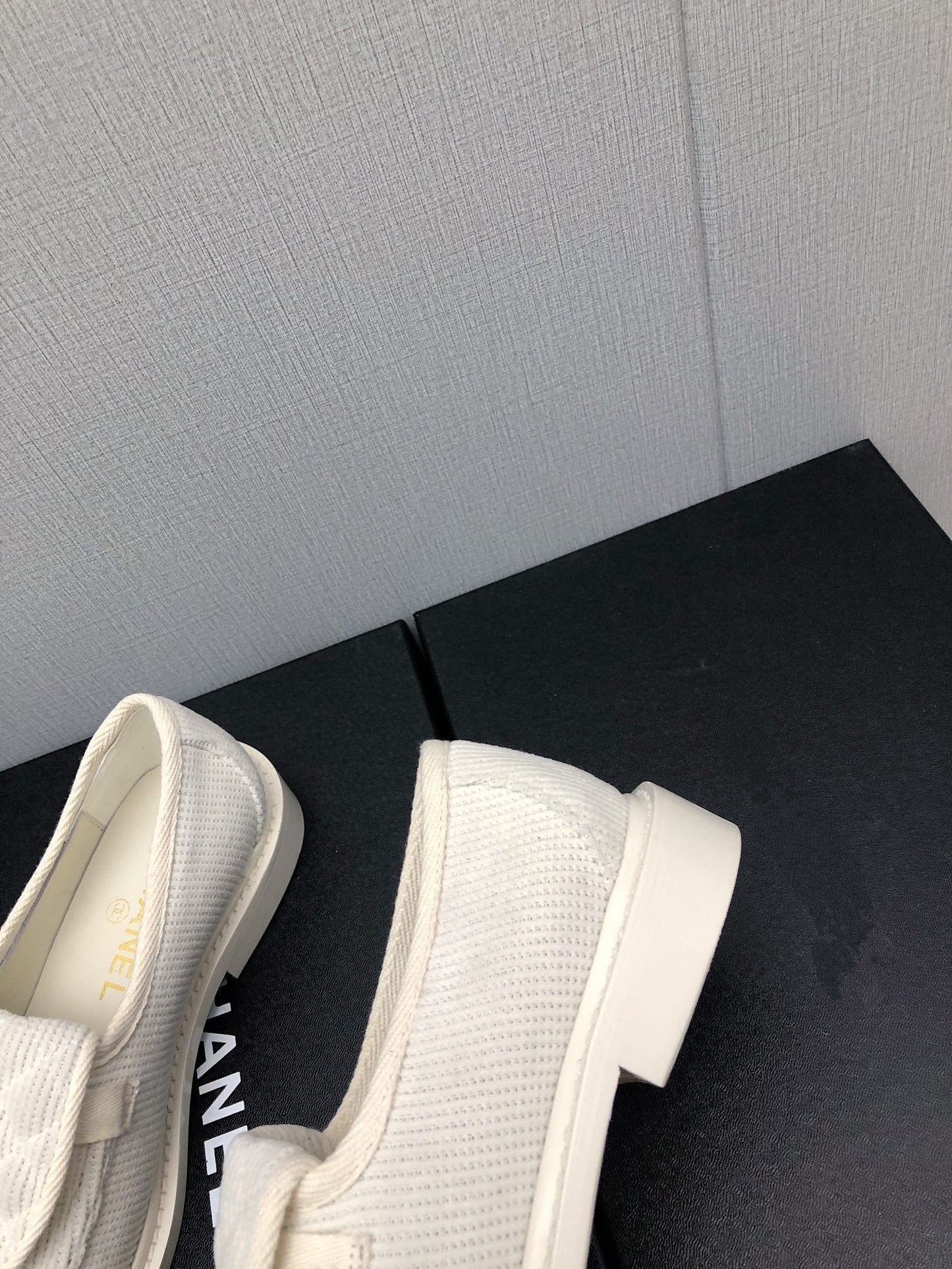 moccasins white denim 40mm - 35