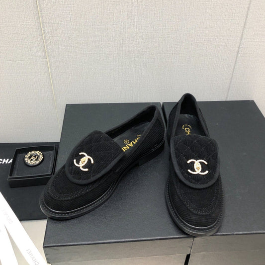 moccasins black denim 40mm - 35