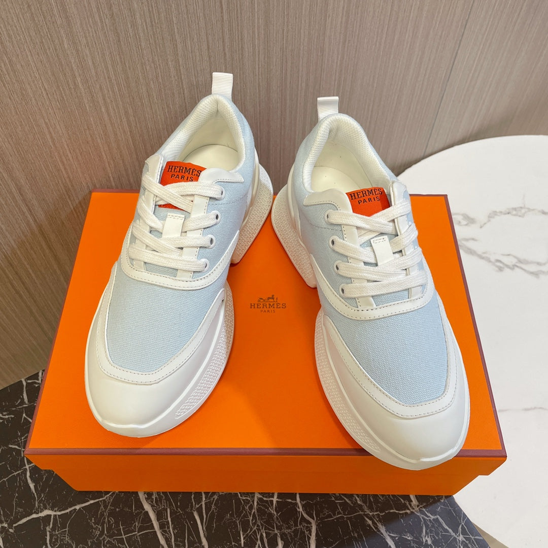 GIGA SNEAKER BLUE PASTEL MIX WHITE CALFSKIN - 35