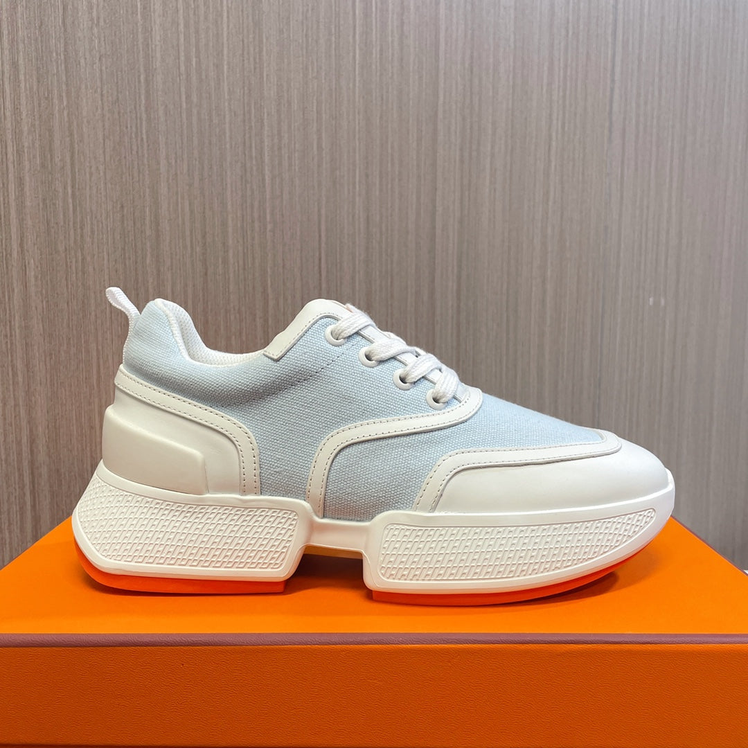 GIGA SNEAKER BLUE PASTEL MIX WHITE CALFSKIN - 35