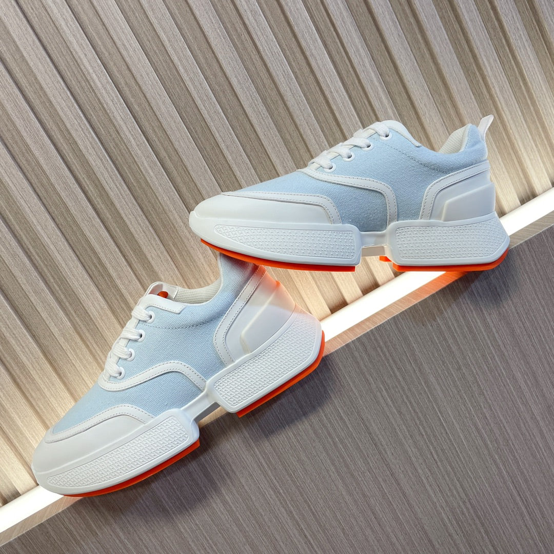 GIGA SNEAKER BLUE PASTEL MIX WHITE CALFSKIN - 35