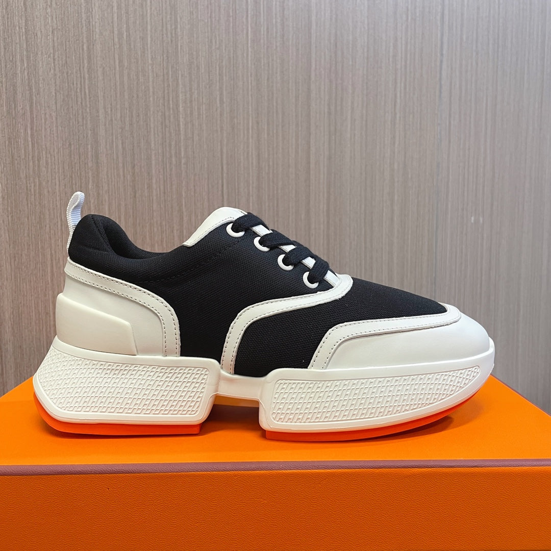 GIGA SNEAKER BLACK MIX WHITE SUEDE - 35