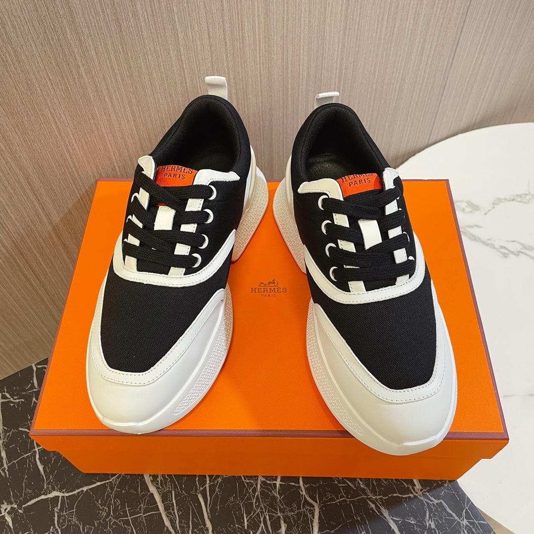 GIGA SNEAKER BLACK MIX WHITE SUEDE - 35
