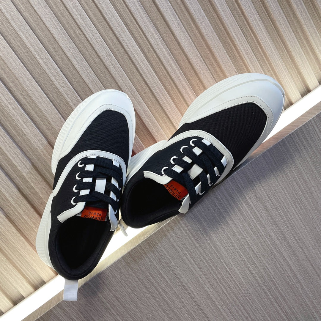 GIGA SNEAKER BLACK MIX WHITE SUEDE - 35