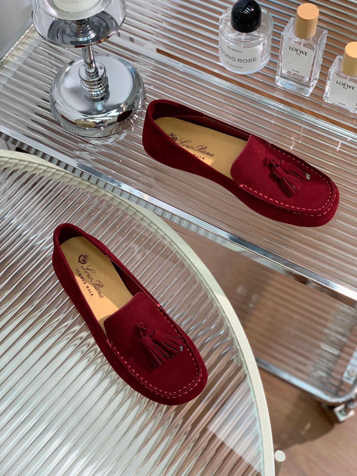 LP DOT SOLE WALK LOAFERS JAM SUEDE - 35