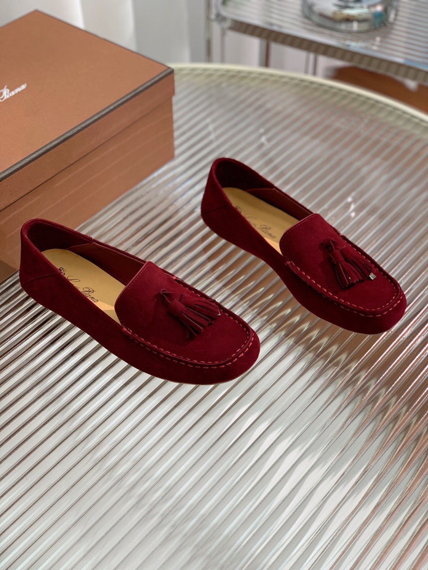 LP DOT SOLE WALK LOAFERS JAM SUEDE - 35