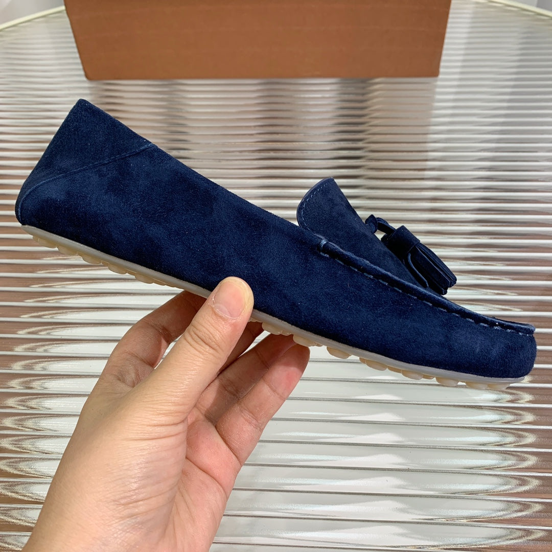 LP DOT SOLE WALK LOAFERS NAVY SUEDE - 35