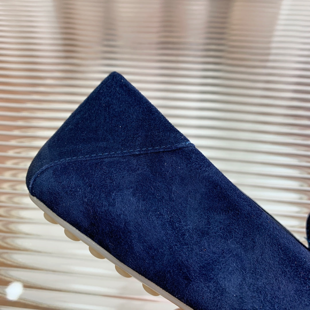 LP DOT SOLE WALK LOAFERS NAVY SUEDE - 35