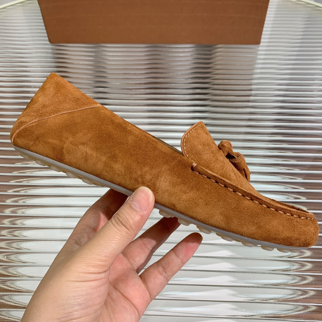 LP DOT SOLE WALK LOAFERS CARAMEL SUEDE - 35