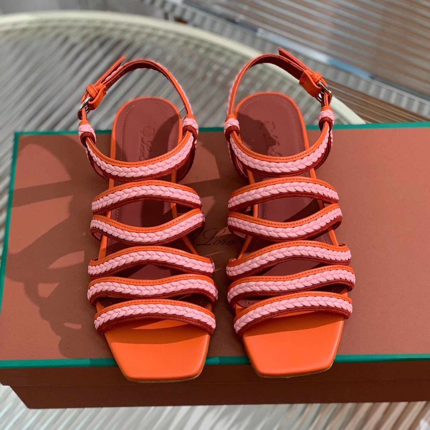 LP SPRIGHTLY CHARMS SANDAL BURNT ORANGE CALFSKIN - 35