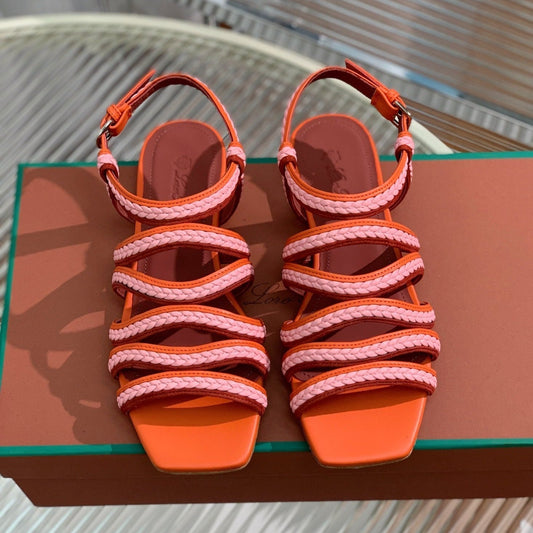 LP SPRIGHTLY CHARMS SANDAL BURNT ORANGE CALFSKIN - 35