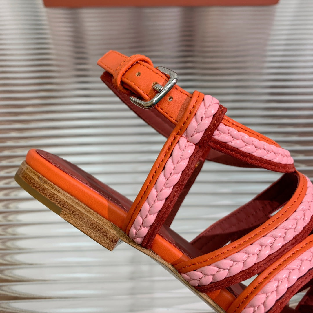 LP SPRIGHTLY CHARMS SANDAL BURNT ORANGE CALFSKIN - 35