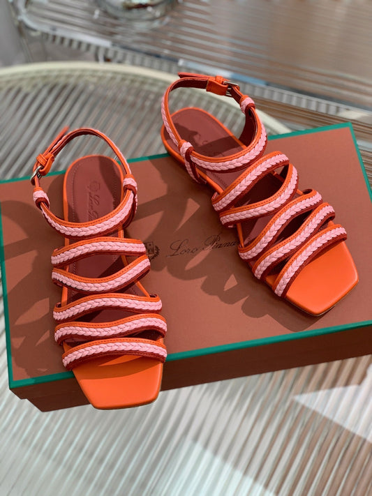 LP SPRIGHTLY CHARMS SANDAL BURNT ORANGE CALFSKIN - 35