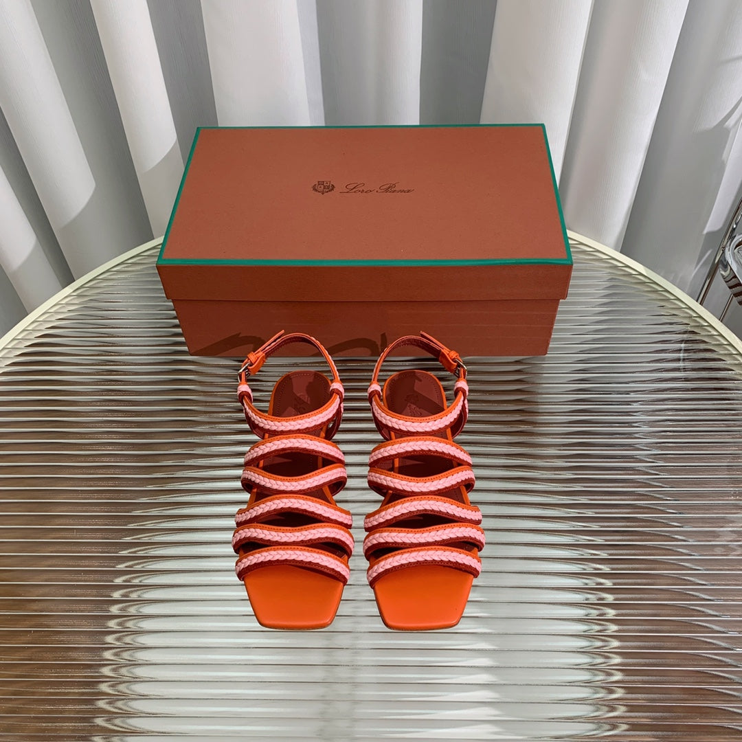 LP SPRIGHTLY CHARMS SANDAL BURNT ORANGE CALFSKIN - 35