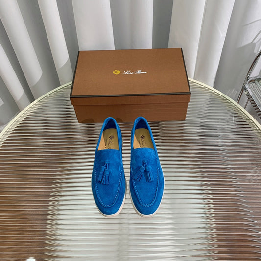 LP SUMMER WALK TASSELS LOAFERS COBALT SUEDE - 35