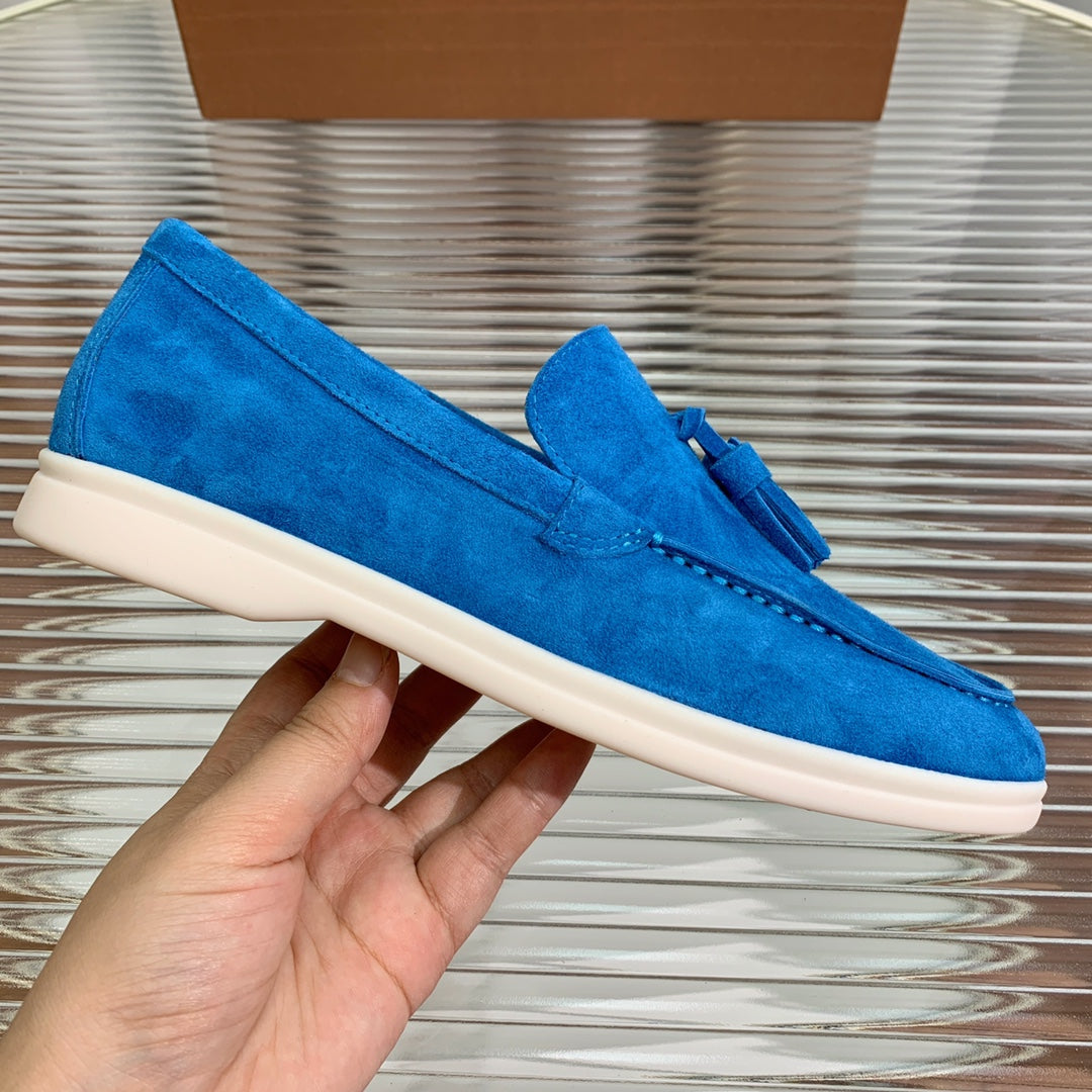 LP SUMMER WALK TASSELS LOAFERS COBALT SUEDE - 35