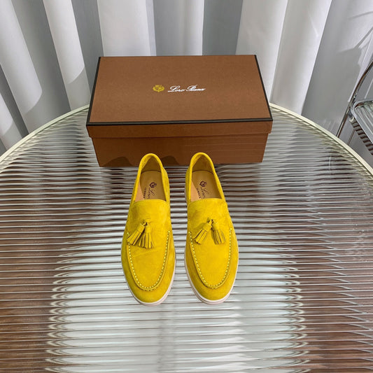 LP SUMMER WALK TASSELS LOAFERS YELLOW SUEDE - 35