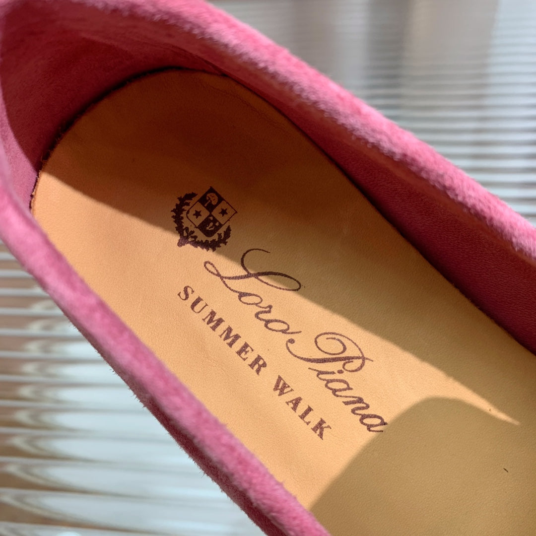LP SUMMER WALK TASSELS LOAFERS BARBIE PINK SUEDE - 35