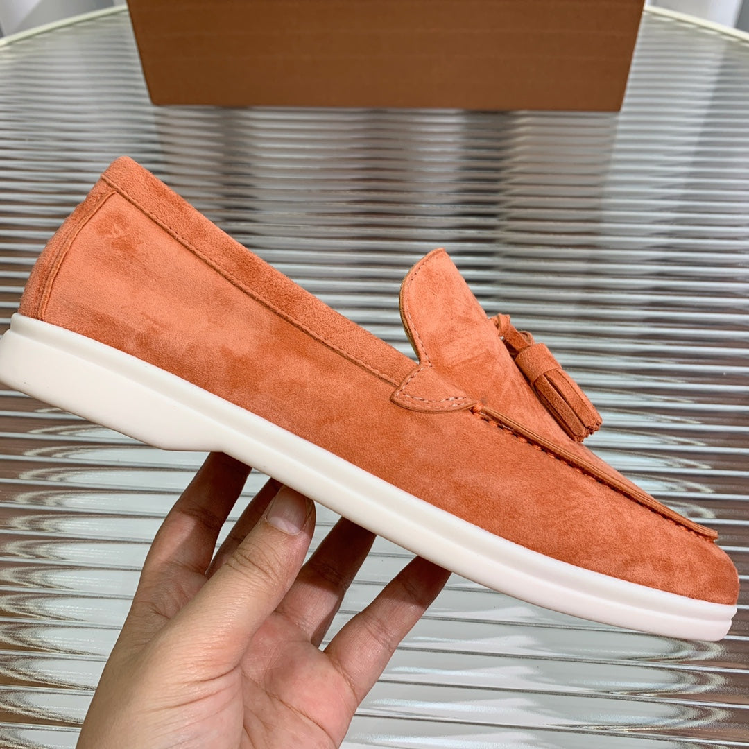 LP SUMMER WALK TASSELS LOAFERS FIRE SUEDE - 35