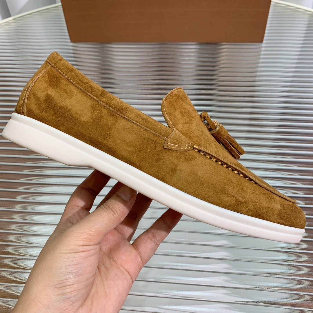 LP SUMMER WALK TASSELS LOAFERS SEPIA SUEDE - 35