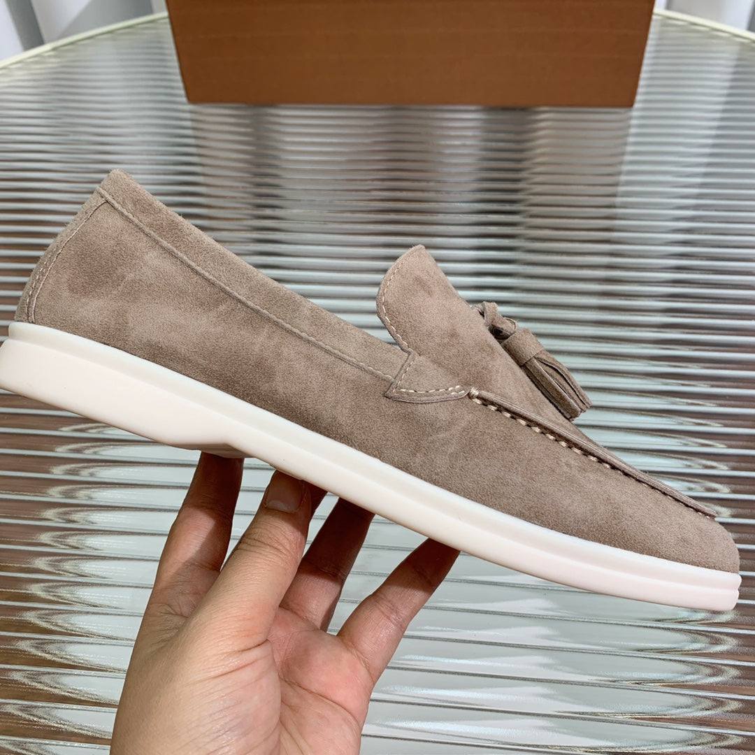 LP SUMMER WALK TASSELS LOAFERS PEANUT SUEDE - 35
