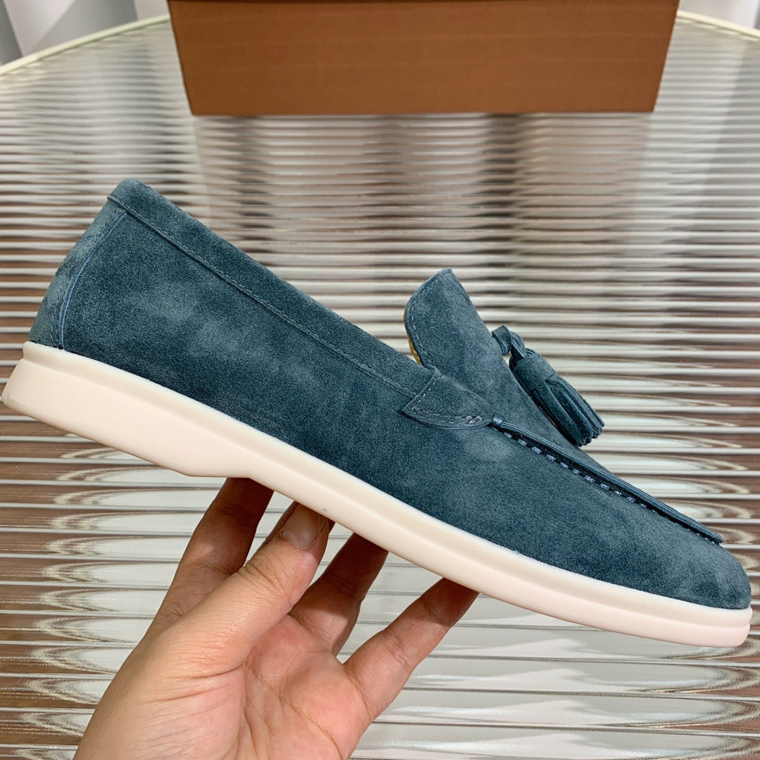 LP SUMMER WALK TASSELS LOAFERS AEGEAN SUEDE - 35