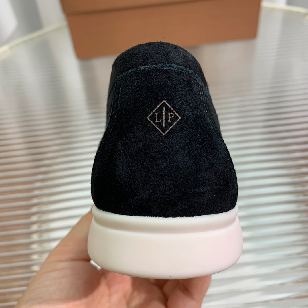 LP SUMMER WALK TASSELS LOAFERS BLACK SUEDE - 35