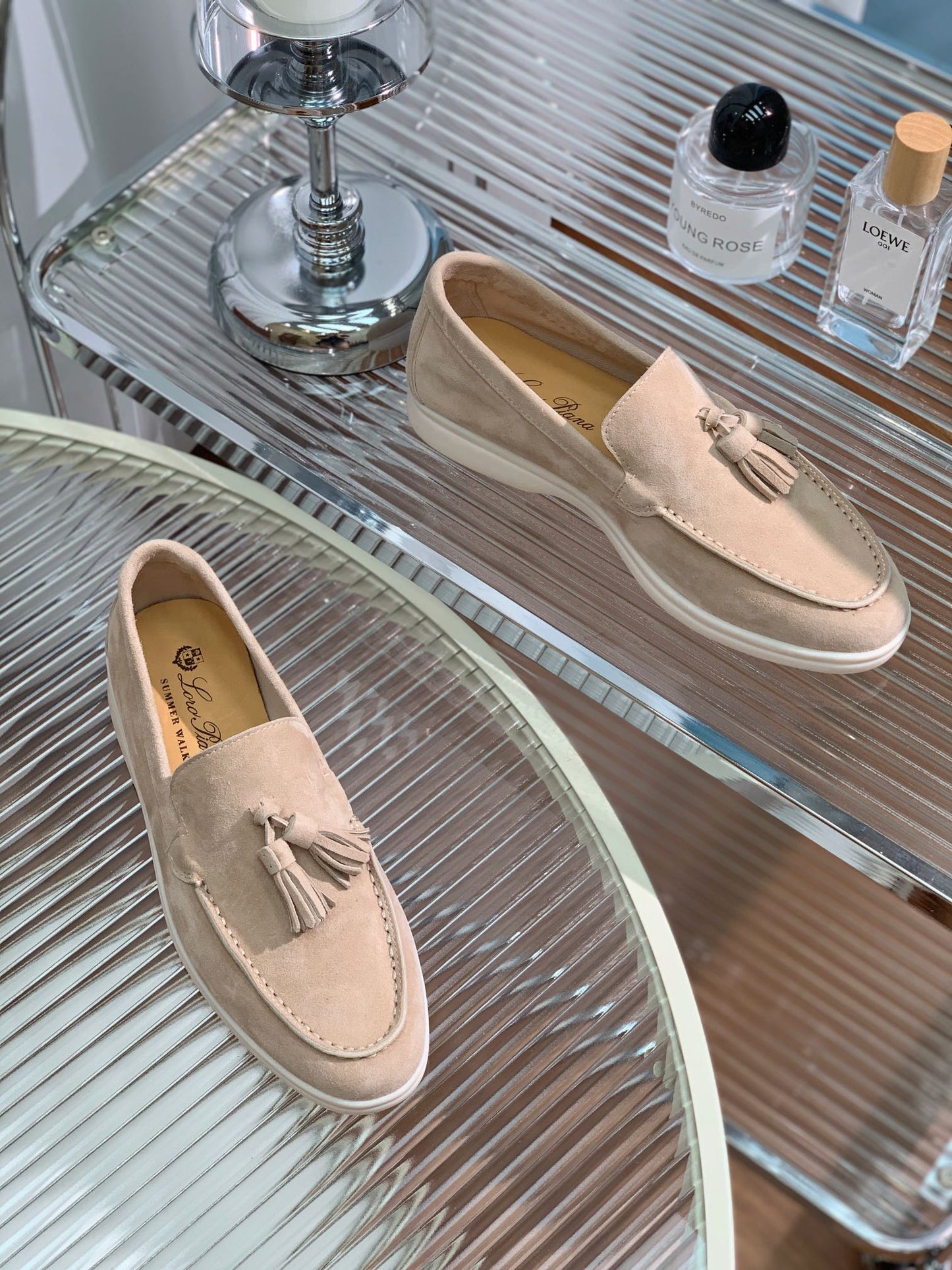 LP SUMMER WALK TASSELS LOAFERS TORTILLA SUEDE - 35