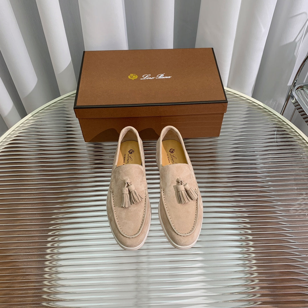 LP SUMMER WALK TASSELS LOAFERS TORTILLA SUEDE - 35