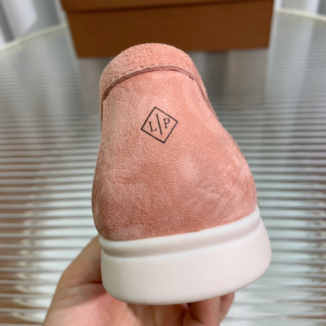 LP SUMMER WALK TASSELS LOAFERS BLUSH PINK SUEDE - 35