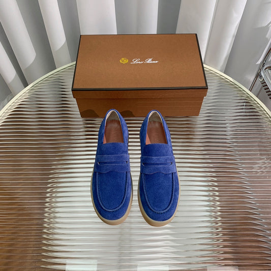 LP RETRO SUMMER WALK LOAFERS COBALT SUEDE - 35