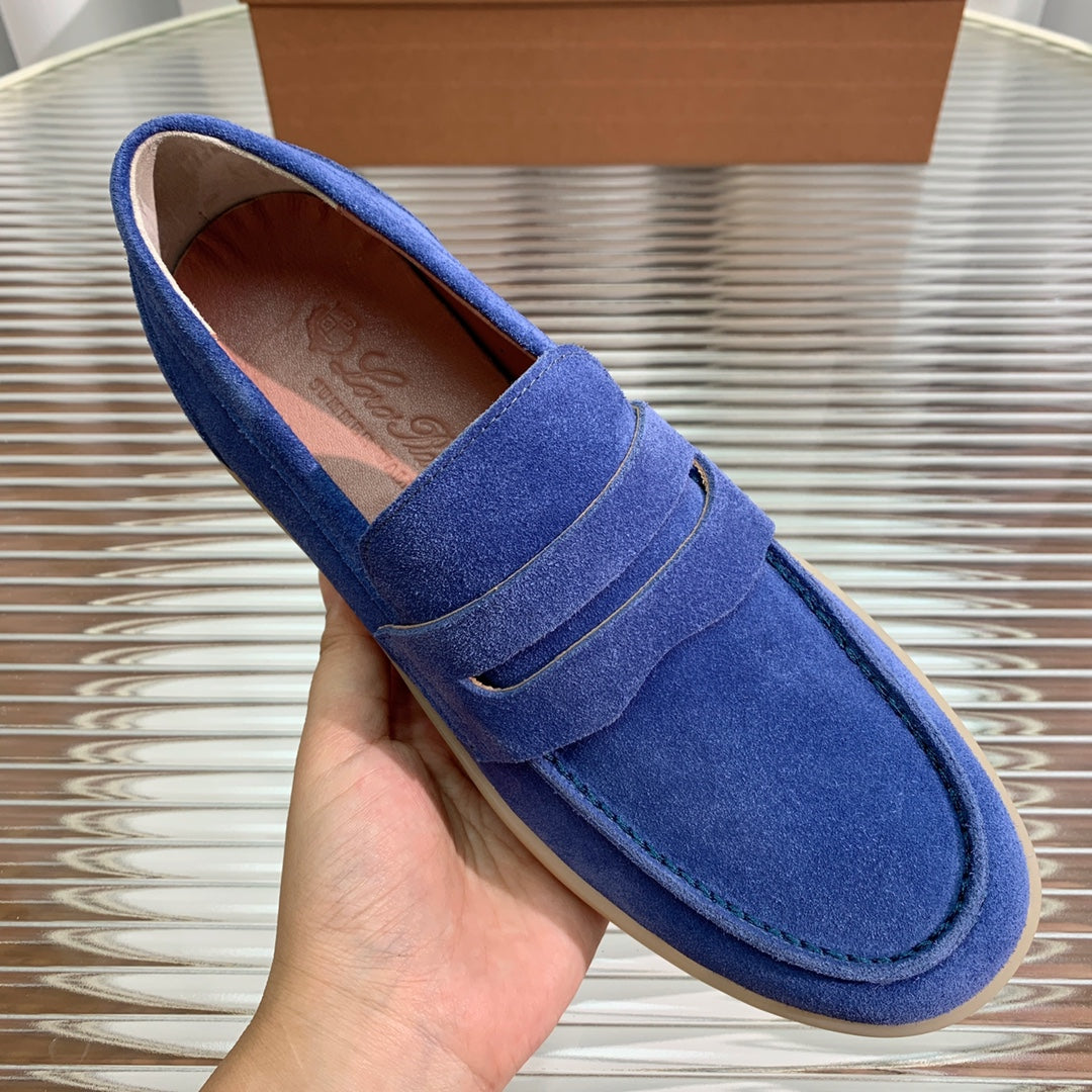 LP RETRO SUMMER WALK LOAFERS COBALT SUEDE - 35